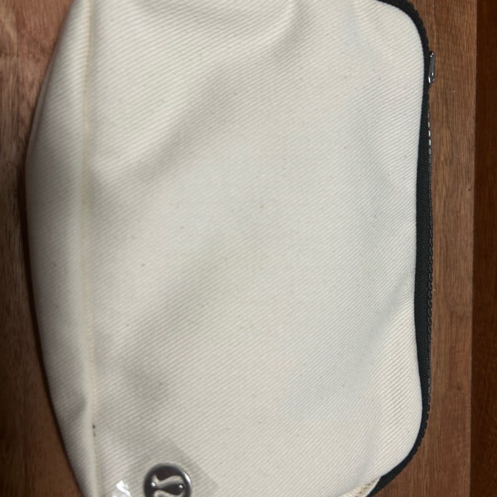 NWT Lululemon Cream Canvas belt bag